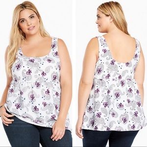 Torrid floral and paisley tank